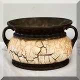 P40. 2-Handled cache pot or planter 
